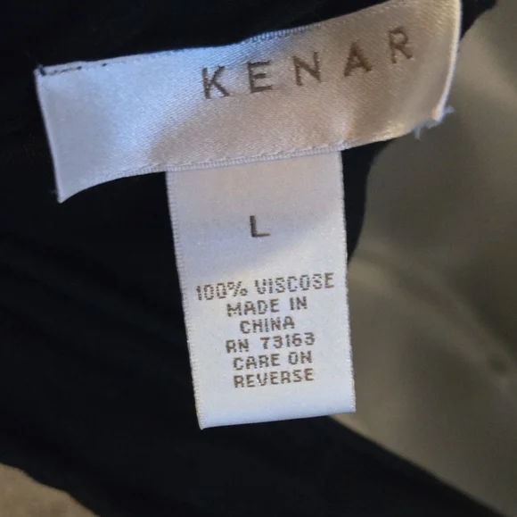 Kenar Women's Black Drop Shoulder draped Back Top SzL - Picture 5 of 6